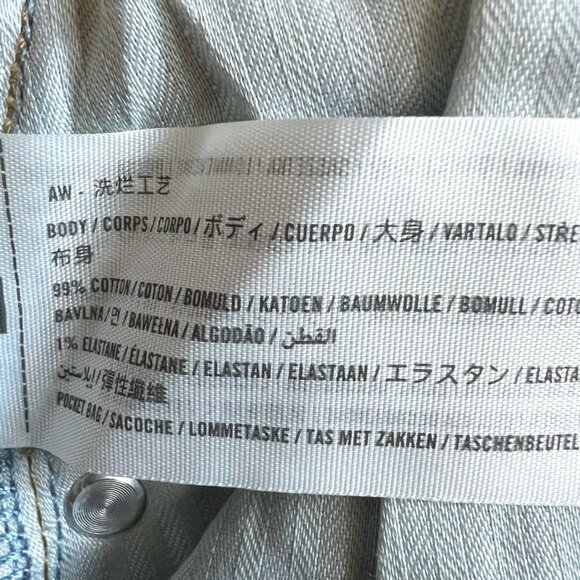 Abercrombie & Fitch NEW The Vintage High Rise Straight Jeans Size 14L - Picture 15 of 16